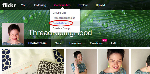 Join a Flickr Group: Step 2