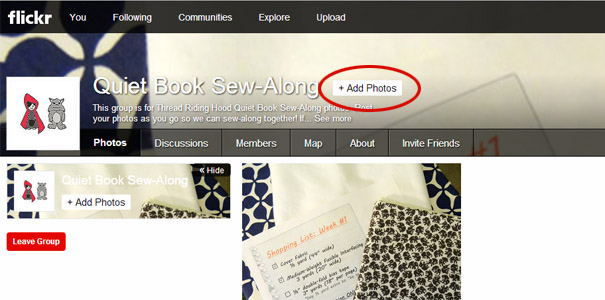 Join a Flickr Group: Step 6