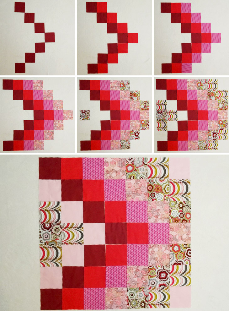 Lovelorn Mini Quilt - Step 1