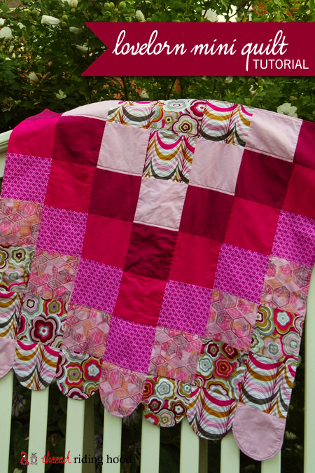 Thread Riding Hood - Lovelorn Mini Quilt Tutorial