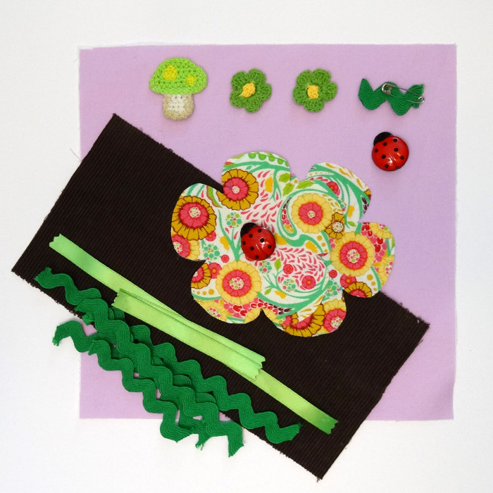 Thread Riding Hood - Quiet Book Flower Page Materials