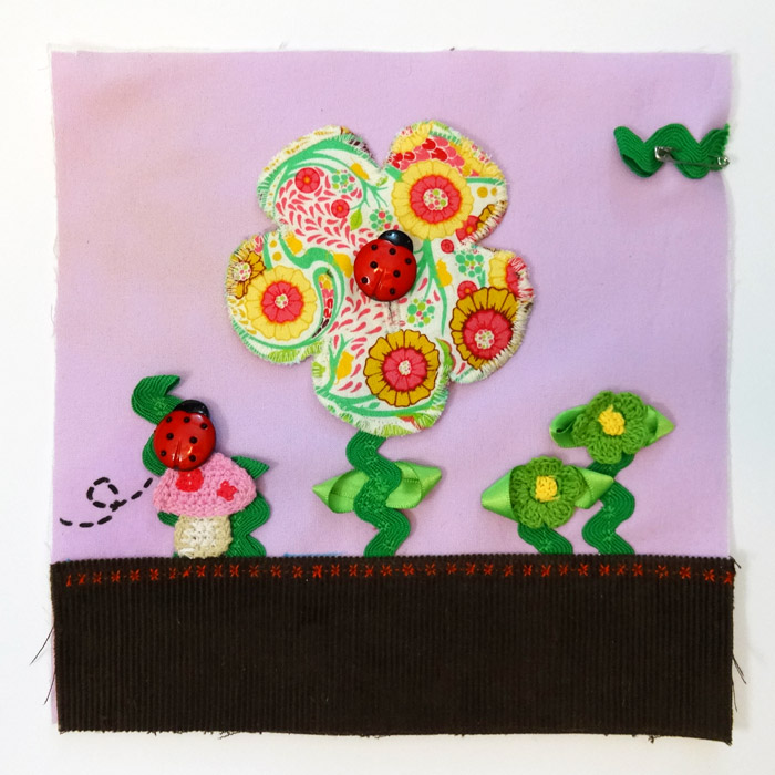 Thread Riding Hood - Quiet Book Sew-Along Flower Page - Step 10