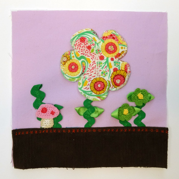 Thread Riding Hood - Quiet Book Sew-Along Flower Page - Step 7
