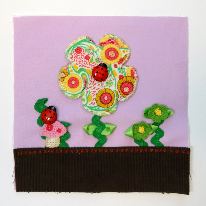 Thread Riding Hood - Quiet Book Sew-Along Flower Page - Step 8