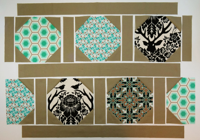 Quilted Dish Mat Tutorial: Piece Step 5