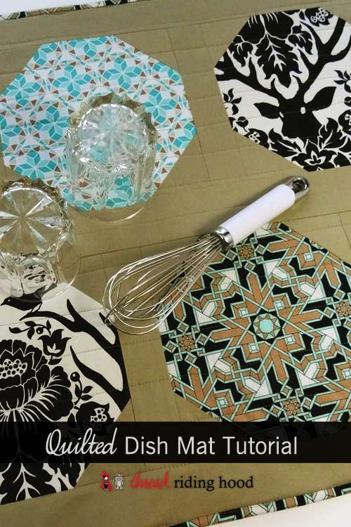 "Plated" - a Quilted Dish Mat Tutorial - Thread Riding Hood