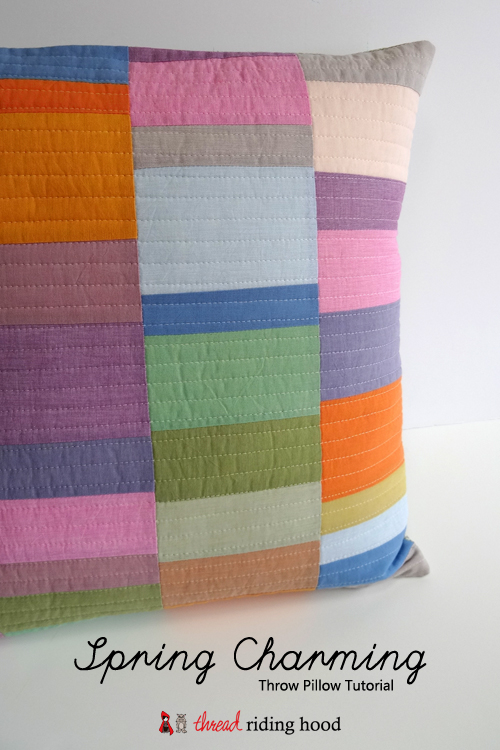 1 Spring Charming Throw Pillow Tutorial - Thread Riding Hood