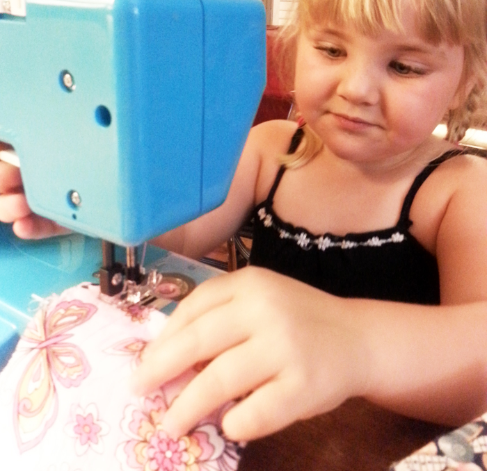 Kid Sewing