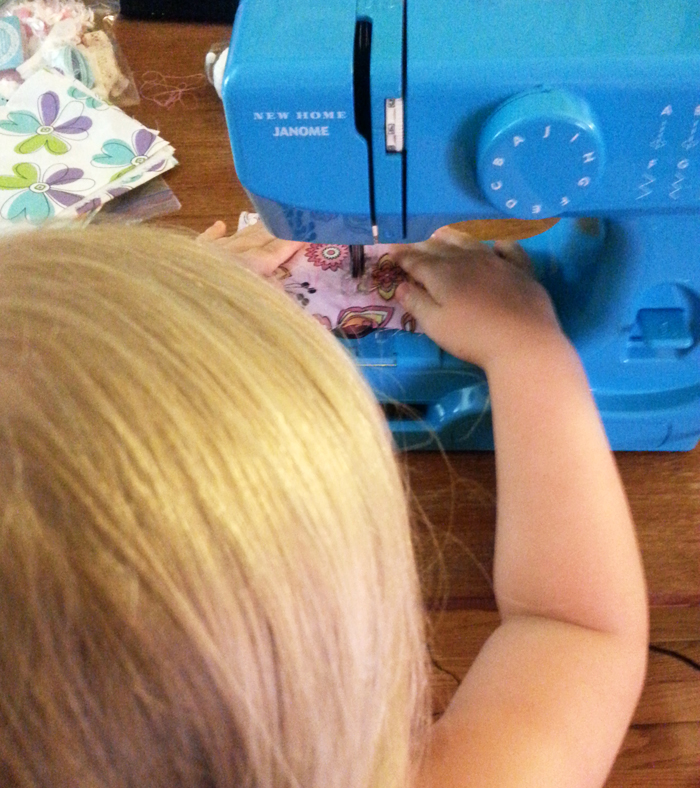 Kid Sewing