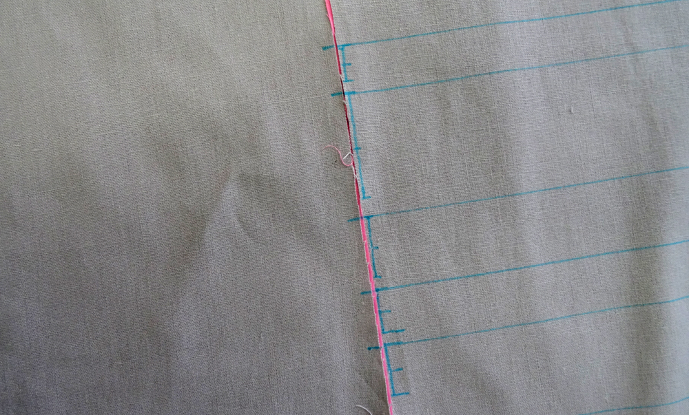 - Gathered Skirt Tutorial - Mark Ribbon Lines