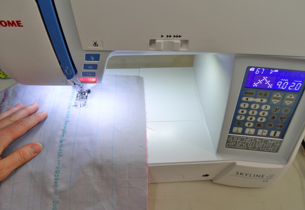 - Gathered Skirt Tutorial - Decorative Stitching b