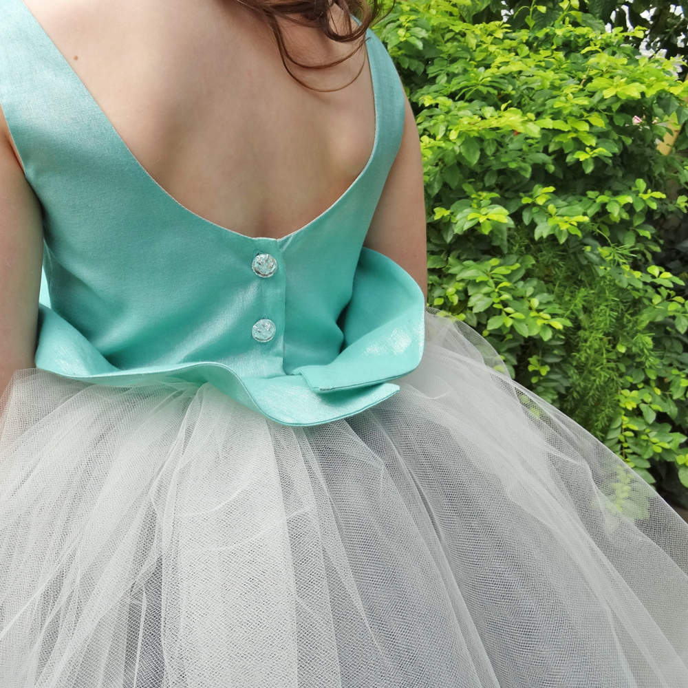 TRH - Blue Violette Dress - Back View