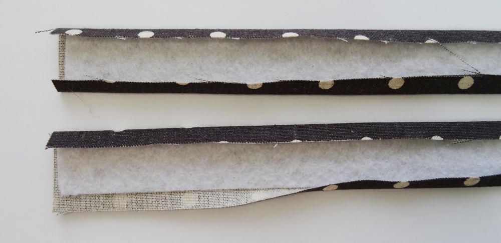 Divided Tote Strap Pressed Edges