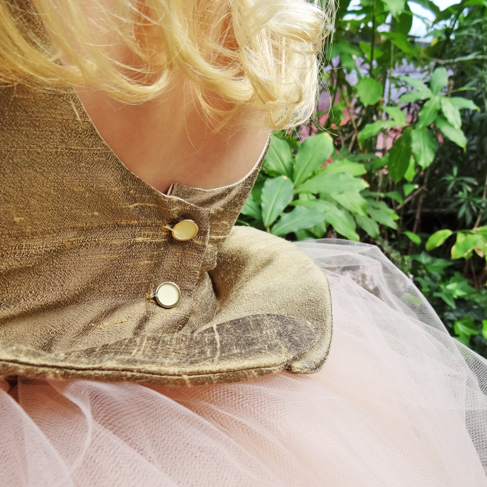TRH - Gold Violette Dress - Back View