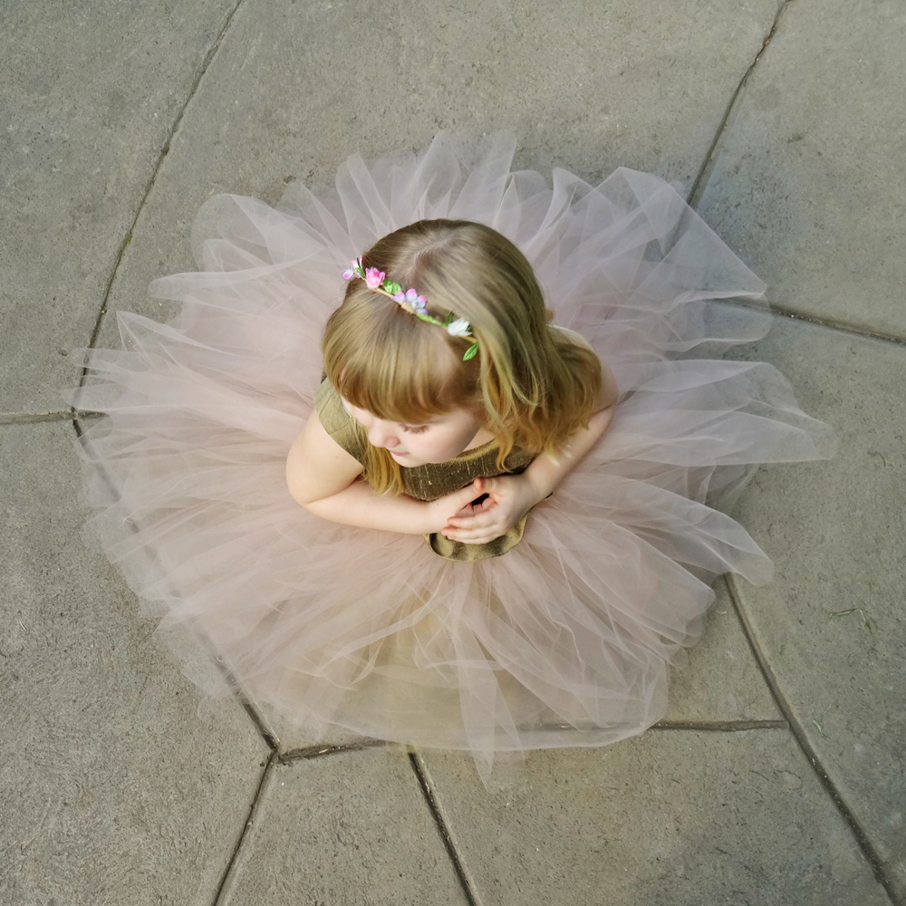 TRH - Gold Violette Dress - Top View