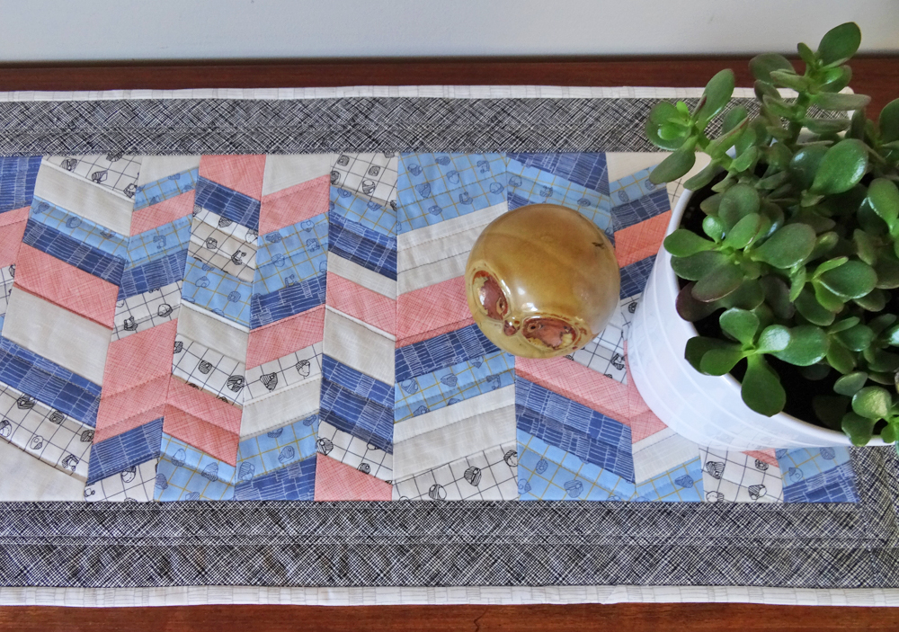 Quilted Table Runner Top View