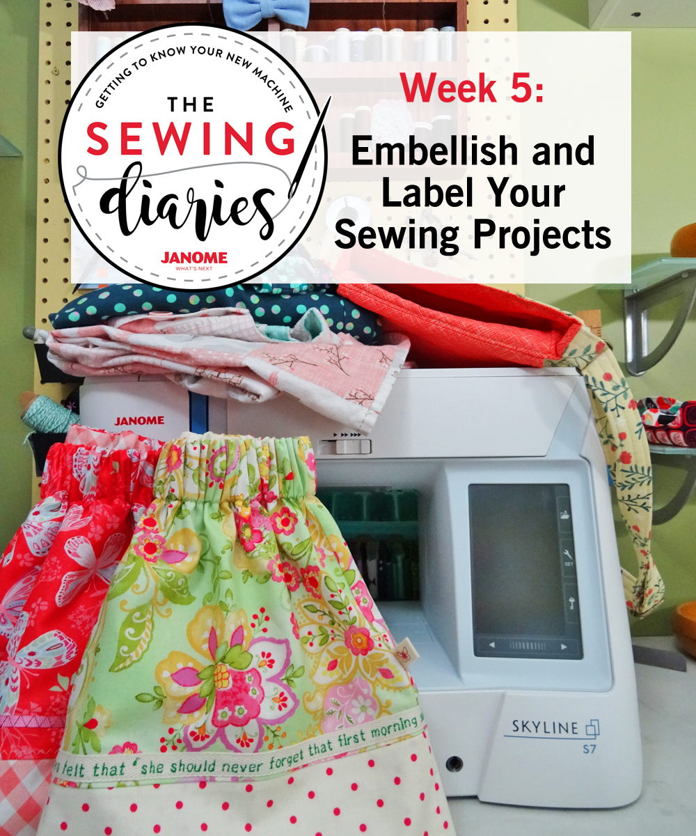 Thread Riding Hood - Janome Sewing DIaries - Week 5 - Embellish and Label