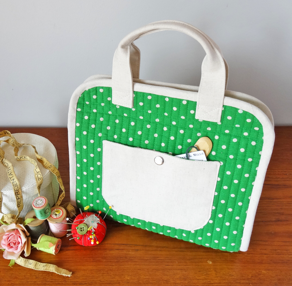 Makers Tote - Front Snap Pocket with Pin Cushion