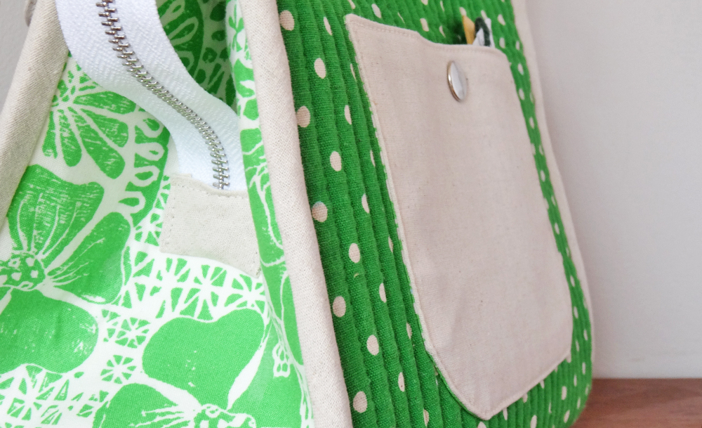 Makers Tote - Snap Pocket & Sewn Zipper