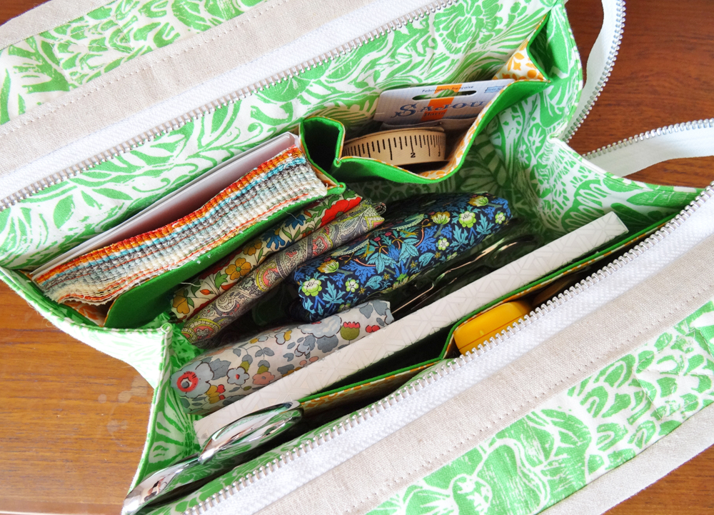 Makers Tote - Top View Open with Liberty!