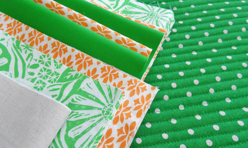 Progress - Cut & Interfaced Fabric