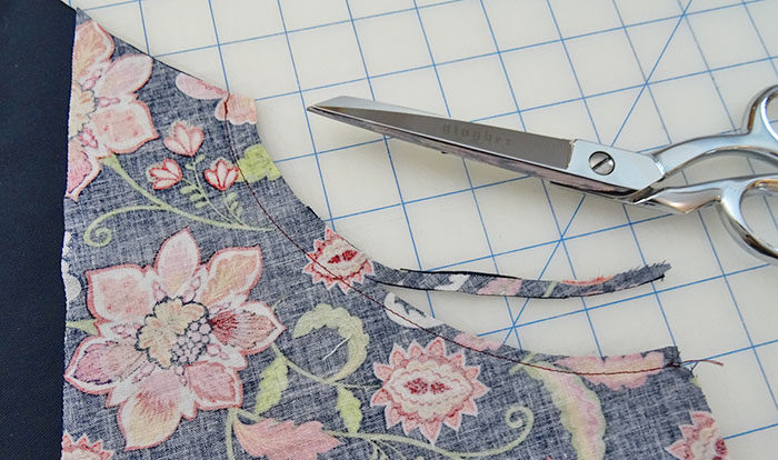 Sew and Trim Seam