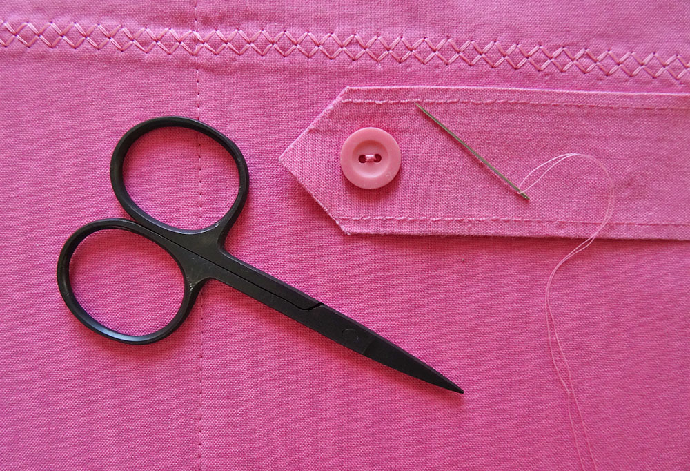Stitching an Upcycled Tab